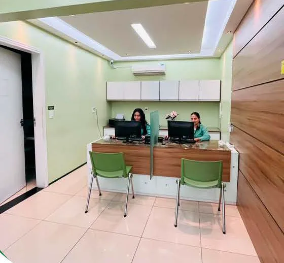 Recepção do atendimento odontológico